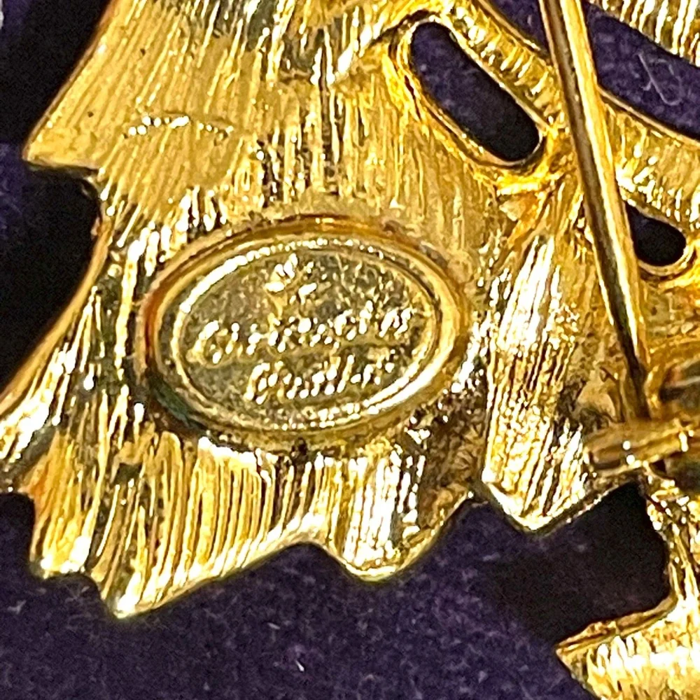 Vintage Christopher Radko Holiday Tree Brooch